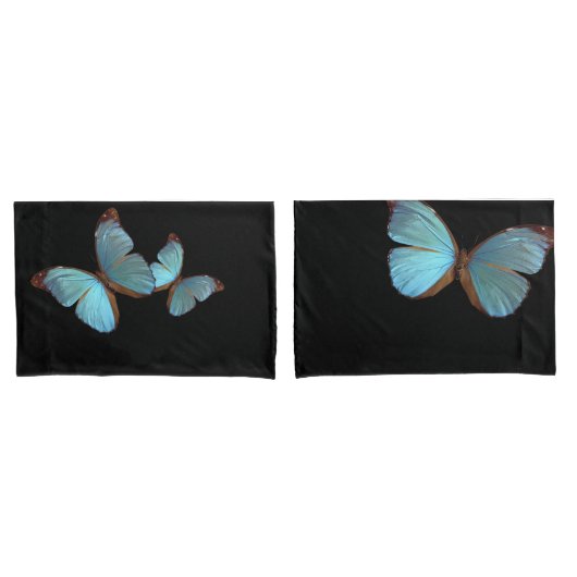 Housse D'oreillers Coques Coussins Blue Fly (devant-Set)