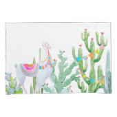 Housse D'oreillers Coques coussins Boho Llama Bohemian Cactus Desert (devant-Droit)