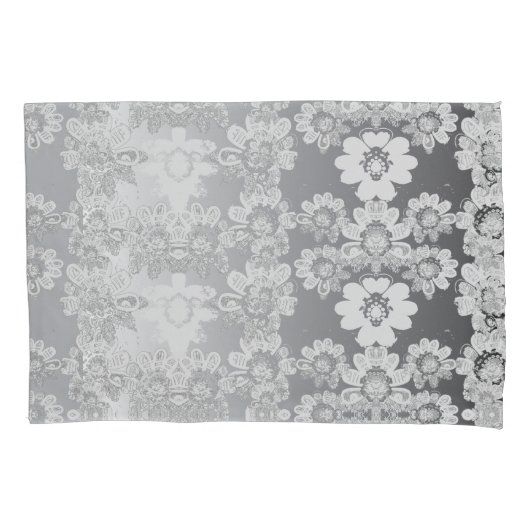 Housse D'oreillers Coques Coussins gris et blanc (devant)