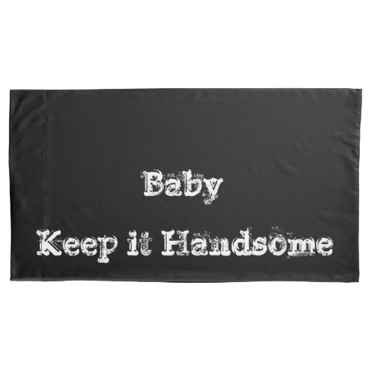 Housse D'oreillers Coques coussins le garder beau noir (devant)