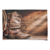 Housse D'oreillers Coques Coussins personnalisés Bottes Cowboy Barn W (devant-gauche)