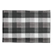 Housse D'oreillers Coques coussins XMAS Camion Baffalo Plaid Noir Bla (Dos-gauche)