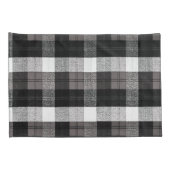 Housse D'oreillers Coques coussins XMAS Camion Baffalo Plaid Noir Bla (Dos-Droit)