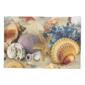 Housse D'oreillers Coques de mer sur la plage (Dos)