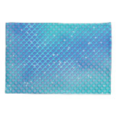 Housse D'oreillers Coques océaniques rose Turquoise Sirène Monogramme (Dos)