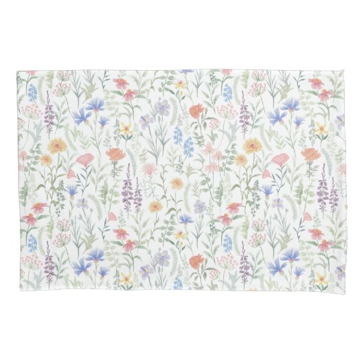 Housse D'oreillers Coquette Wildflower Meadow (devant)