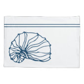 Housse D'oreillers Coquillage bleu Turquoise élégant - Thème océan (Dos)