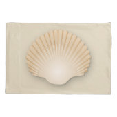 Housse D'oreillers Coquille De Beacht Tan Scalloped (Dos-gauche)