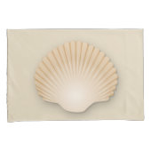 Housse D'oreillers Coquille De Beacht Tan Scalloped (devant-Droit)
