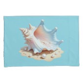 Housse D'oreillers coquille de conque (devant-Droit)