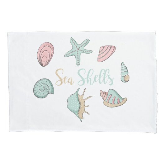 Housse D'oreillers Coquilles de mer (devant)