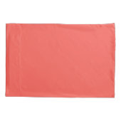 Housse D'oreillers Corail (couleur solide) (Dos-gauche)