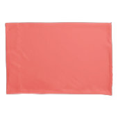 Housse D'oreillers Corail (couleur solide) (devant-gauche)