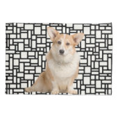 Housse D'oreillers Corgi Abstrait mignon (Dos)