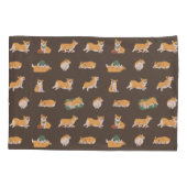 Housse D'oreillers Corgi joyeux (Dos)