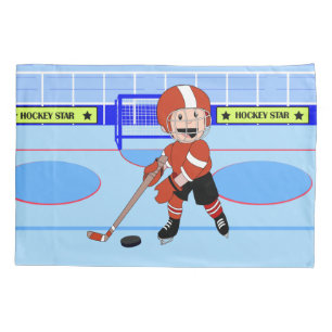 Housse D'oreillers Corte Personnalisée Hockey sur glace étoile rw