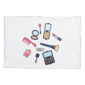 Housse D'oreillers Cosmétique / maquillage illustration (Dos)