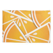 Housse D'oreillers Cotés orange funky (Dos-gauche)