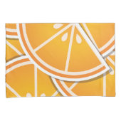 Housse D'oreillers Cotés orange funky (devant-Droit)