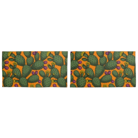 Housse D'oreillers coucher de soleil du désert (devant-Set)