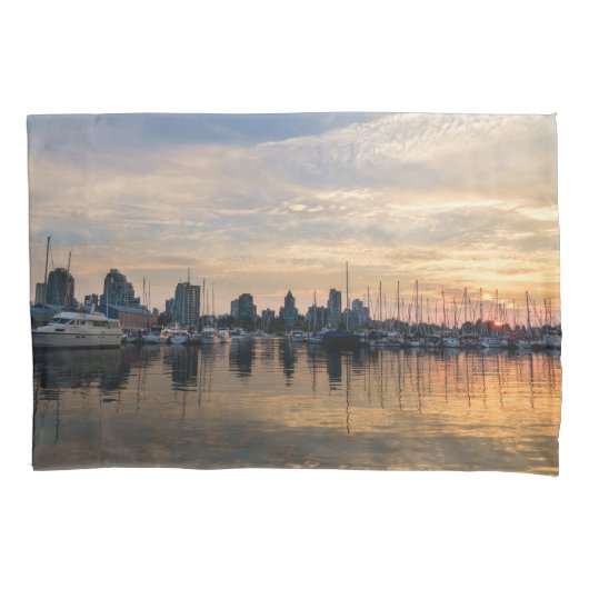 Housse D'oreillers Coucher de soleil sur Vancouver Skyline (devant)