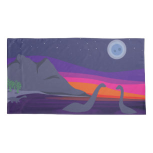 Housse D'oreillers Coucher du soleil jurassique