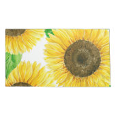 Housse D'oreillers Couleur d'eau des fleurs de soleil (Dos-gauche)