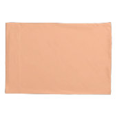 Housse D'oreillers Couleur pêche pastel cool avec nom de monogramme p (Dos)