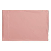 Housse D'oreillers Couleur rose flamant simple pastel (Dos-gauche)