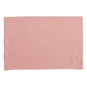 Housse D'oreillers Couleur rose flamant simple pastel (devant-Droit)