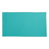 Housse D'oreillers Couleur turquoise Customiser facilement (Dos-gauche)