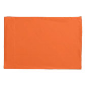 Housse D'oreillers Couleur vive orange brûlée (Dos)