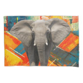 Housse D'oreillers Couleurs Abstraites du Coque coussin Elephant (devant)