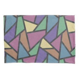 Housse D'oreillers Couleurs arc-en-ciel en mosaïque motif