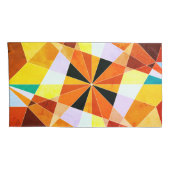 Housse D'oreillers Couleurs chaudes Cool formes géométriques angulair (Dos-Droit)