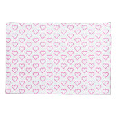 Housse D'oreillers Couleurs personnalisées Coussin Coque avec Coeurs  (Dos)