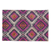 Housse D'oreillers Couleurs rétro, design Navajo tribal. (Dos)
