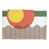 Housse D'oreillers Coup de soleil Abstrait (Dos)