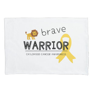 Housse D'oreillers courageux guerrier cancer de l'enfance Pillowcase