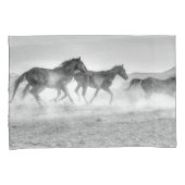 Housse D'oreillers Course de mustang (devant-Droit)