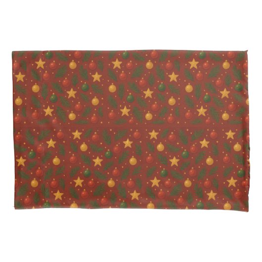 Housse D'oreillers Coussin classique de Noël rouge Coque - Festive (devant)