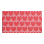 Housse D'oreillers Coussin Coeurs roses HAMbyWG (Dos-Droit)