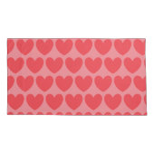 Housse D'oreillers Coussin Coeurs roses HAMbyWG (Dos-gauche)