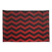 Housse D'oreillers Coussin Coque crâne Rose Gothic Chevron rouge noir (Dos-Droit)