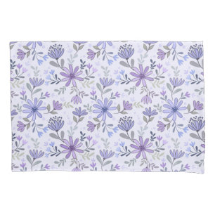 Housse D'oreillers Coussin Coque Fleurs dessinées à la main