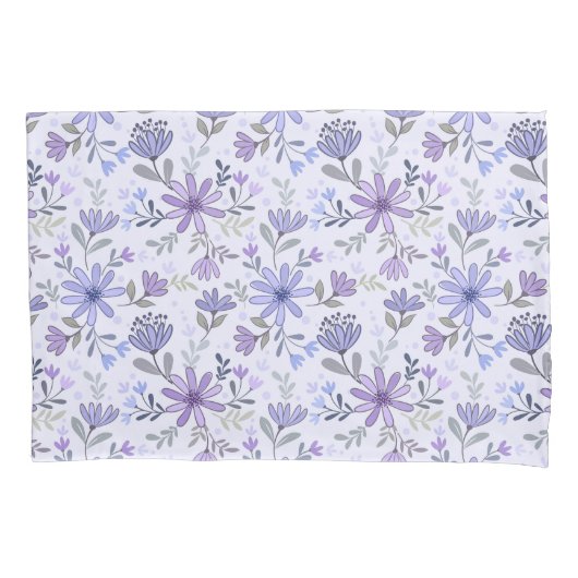 Housse D'oreillers Coussin Coque Fleurs dessinées à la main (devant)