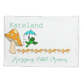 Housse D'oreillers Coussin Coque Frogging Ribbit Dreams Champignons (Dos)