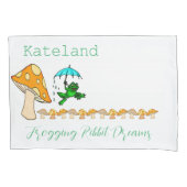 Housse D'oreillers Coussin Coque Frogging Ribbit Dreams Champignons (devant)