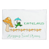 Housse D'oreillers Coussin Coque Frogging Sweet Dreams Champignons (Dos)