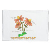 Housse D'oreillers Coussin Coque Grenouille blanche Champignons Flora (Dos)